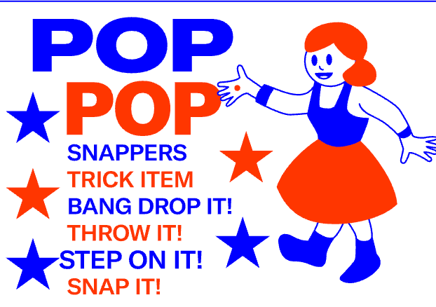 Pop pop snappers illustration