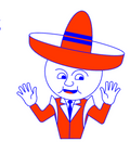 sombrero in red illustration