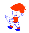 Walking kid drawing