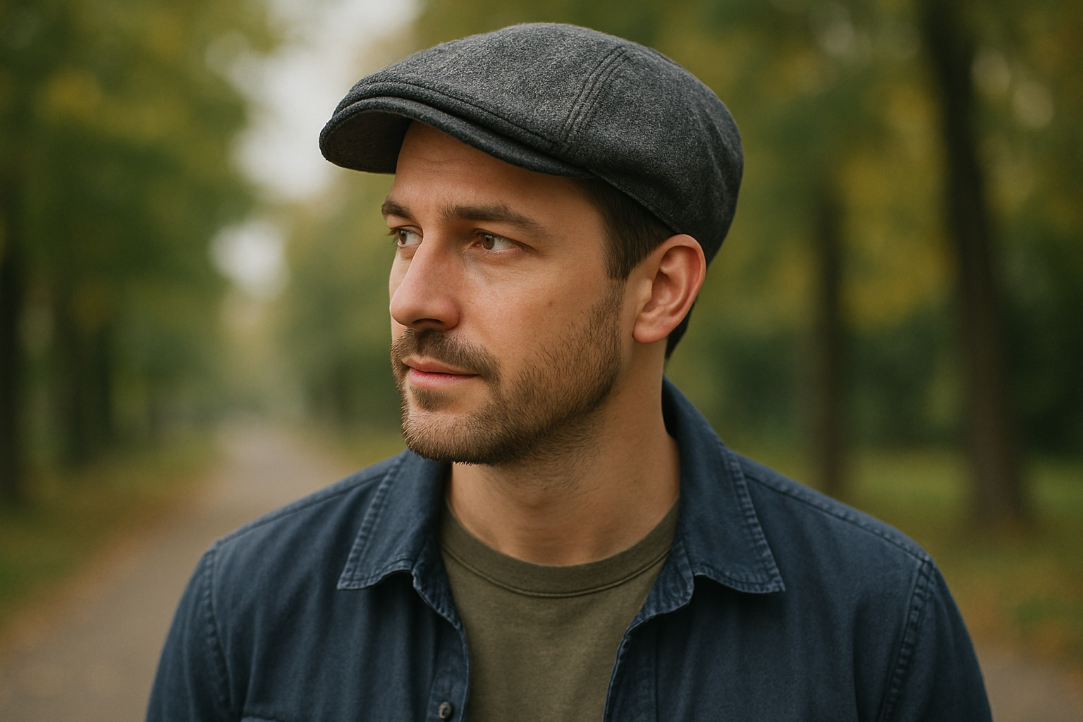 A man wearing a stylish cap