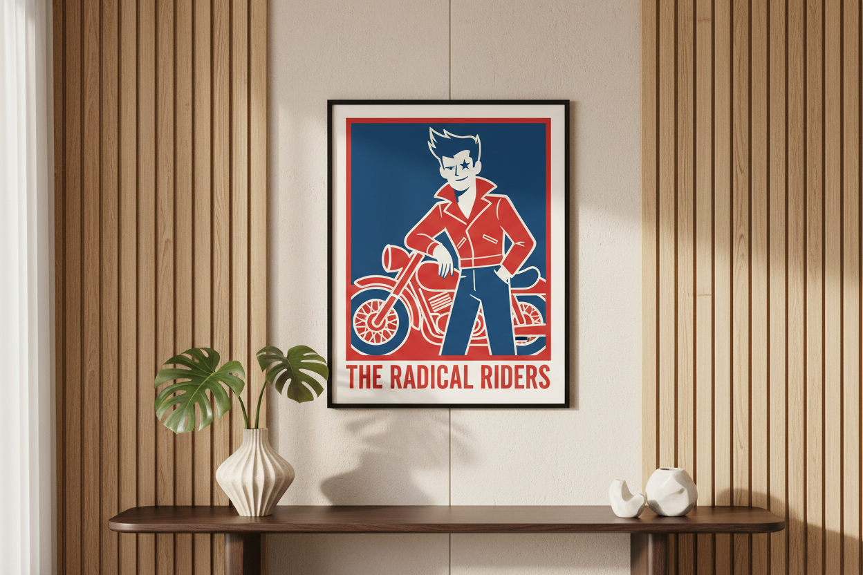 make the wall nicer, like it's in a rich person's house japandi style